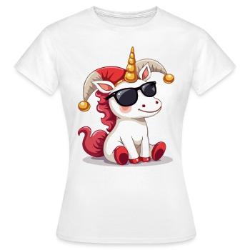 Carnival Carnival Unicorn Carnival Costume - Women's T-Shirt - white - Front - AI Model Female 172 dark (172cm)