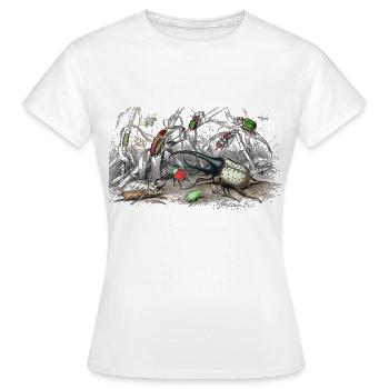 Collection de coléoptères - T-shirt Femme - blanc - Devant - AI Model Female 172 dark (172cm)
