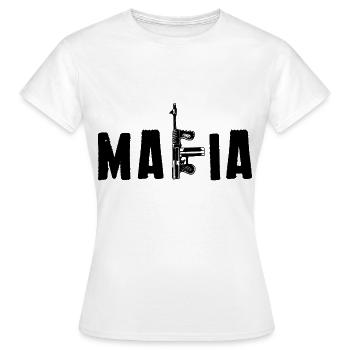 MAFIA - Frauen T-Shirt - Weiß - Vorne - AI Model Female 172 dark (172cm)