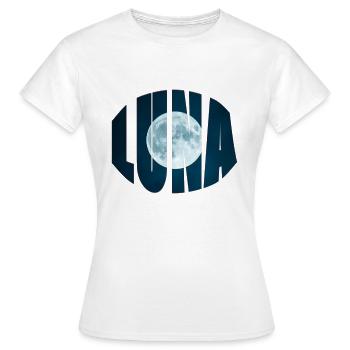 luna - T-shirt Femme - blanc - Devant - AI Model Female 172 dark (172cm)