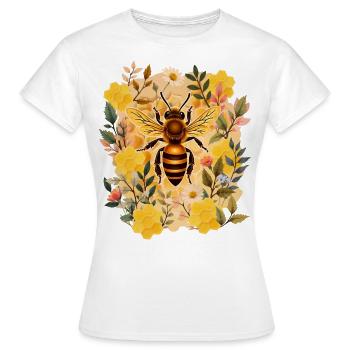 Apiculteur apicultrice abeilles fleurs & cire - T-shirt Femme - blanc - Devant - AI Model Female 172 dark (172cm)