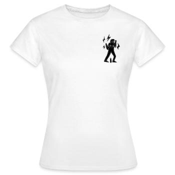 Ballerino techno - Maglietta da donna - bianco - Fronte - AI Model Female 172 dark (172cm)
