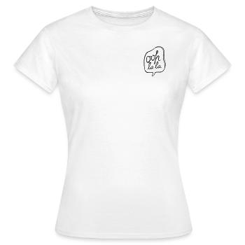 Oohlala - T-shirt Femme - blanc - Devant - AI Model Female 172 dark (172cm)