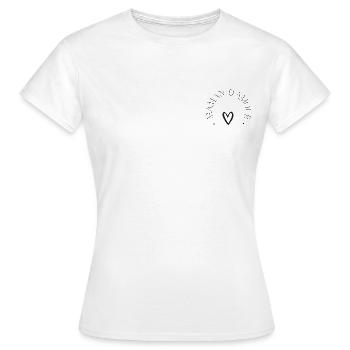 maman d'amour - T-shirt Femme - blanc - Devant - AI Model Female 172 dark (172cm)