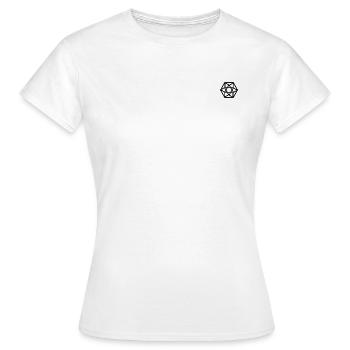 abstract - Women's T-Shirt - white - Front - AI Model Female 172 dark (172cm)