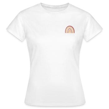 Boho Regenbogen - Frauen T-Shirt - Weiß - Vorne - AI Model Female 172 dark (172cm)