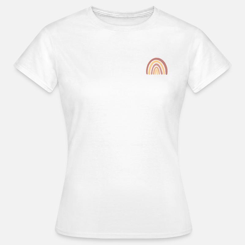 Boho Regenbogen - Frauen T-Shirt - Weiß