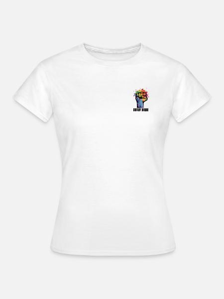 destroy silence - Frauen T-Shirt - Weiß