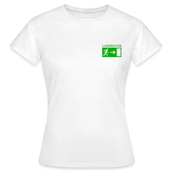 Laberdoor, Labrador, Smalltalk nicht erwünscht - Frauen T-Shirt - Weiß - Vorne - AI Model Female 172 dark (172cm)