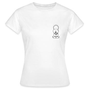 Handala - Frauen T-Shirt - Weiß - Vorne - AI Model Female 172 dark (172cm)
