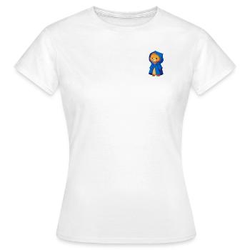 Lion en manteau royal - T-shirt Femme - blanc - Devant - AI Model Female 172 dark (172cm)