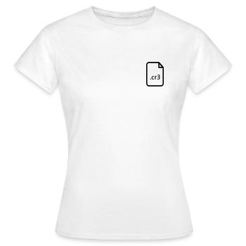 .cr3 - Women's T-Shirt - white - Front - AI Model Female 172 dark (172cm)