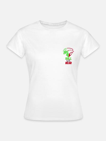 Bulle/Bär Logo - Frauen T-Shirt - Weiß