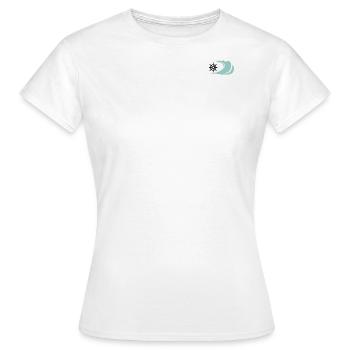 La vague - T-shirt Femme - blanc - Devant - AI Model Female 172 dark (172cm)