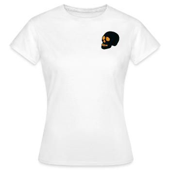 Skull Halloween 2 - Women's T-Shirt - white - Front - AI Model Female 172 dark (172cm)
