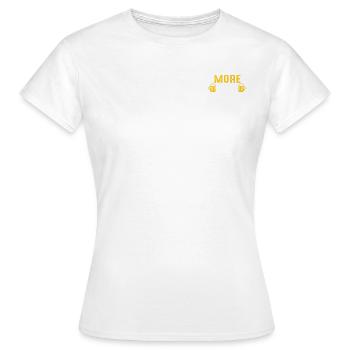Plus de bière - T-shirt Femme - blanc - Devant - AI Model Female 172 dark (172cm)