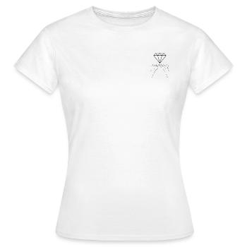 Diamond Hands - T-shirt Femme - blanc - Devant - AI Model Female 172 dark (172cm)