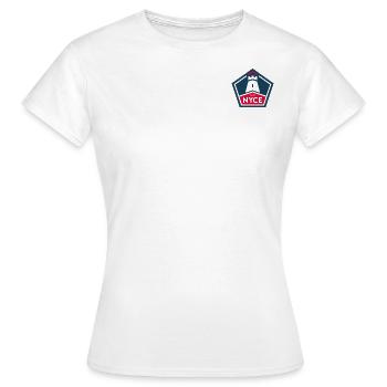 NYCE - Frauen T-Shirt - Weiß - Vorne - AI Model Female 172 dark (172cm)