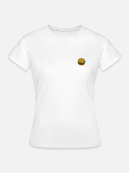 Hamburger / Burger - Frauen T-Shirt - Weiß