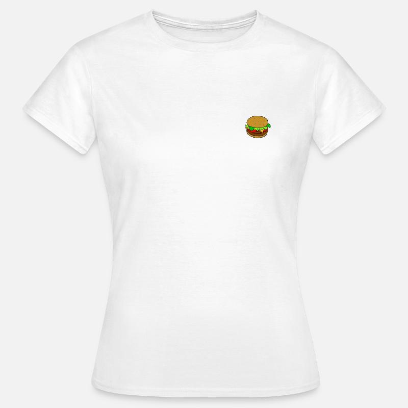 Hamburger / Burger - Frauen T-Shirt - Weiß