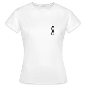 Checkerboard pattern - Women's T-Shirt - white - Front - AI Model Female 172 dark (172cm)