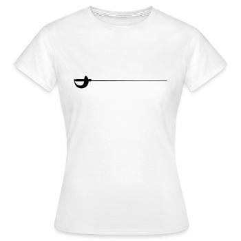 Sabre - T-shirt Femme - blanc - Devant - AI Model Female 172 dark (172cm)