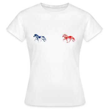 Tölt Islandpferde - richtig - Frauen T-Shirt - Weiß - Vorne - AI Model Female 172 dark (172cm)