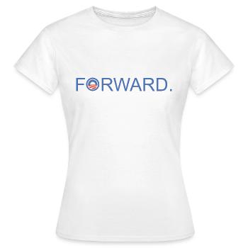 Forward Obama 2012. - Frauen T-Shirt - Weiß - Vorne - AI Model Female 172 dark (172cm)