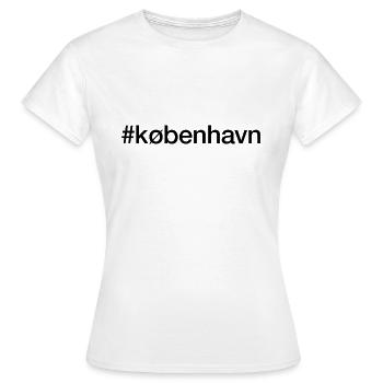 Copenhagen - Women's T-Shirt - white - Front - AI Model Female 172 dark (172cm)