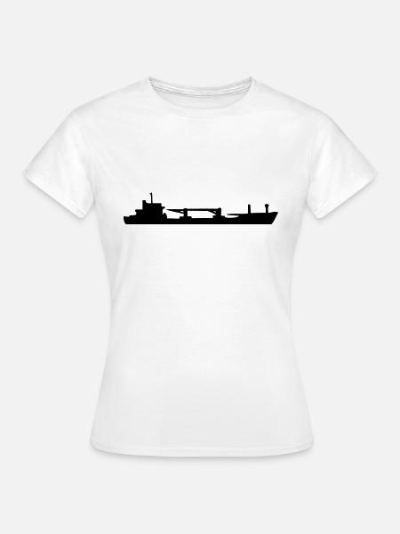 Frachtschiff, Cargo Ship - Frauen T-Shirt - Weiß