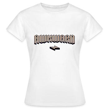 Unbeholfen - Unbeholfen - Frauen T-Shirt - Weiß - Vorne - AI Model Female 172 dark (172cm)