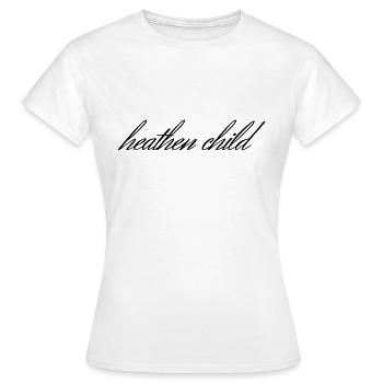 Enfant païen Esthétique Gothique Rebelle - T-shirt Femme - blanc - Devant - AI Model Female 172 dark (172cm)