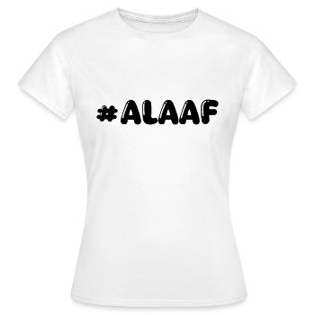 alaaf - Frauen T-Shirt - Weiß - Vorne - AI Model Female 172 dark (172cm)