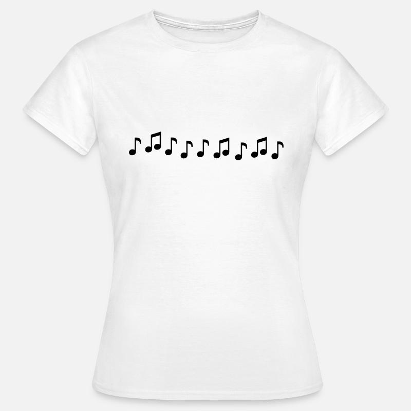 Musical Notes - Women's T-Shirt - white