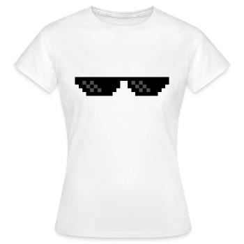Lunettes - T-shirt Femme - blanc - Devant - AI Model Female 172 dark (172cm)