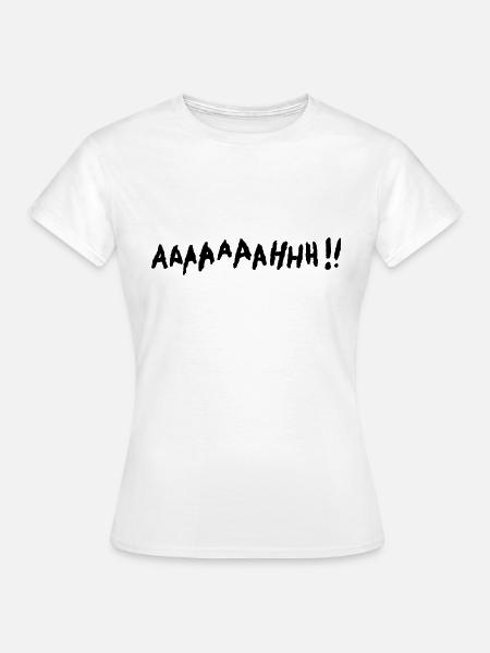 AAAAAAAAAHHH - Screaming spasm - Women's T-Shirt - white