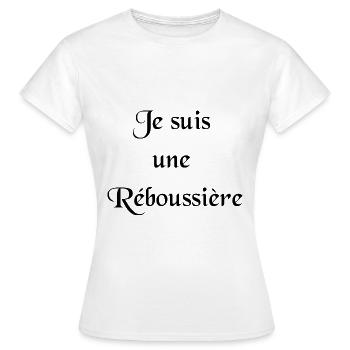 Réboussière noir - T-shirt Femme - blanc - Devant - AI Model Female 172 dark (172cm)