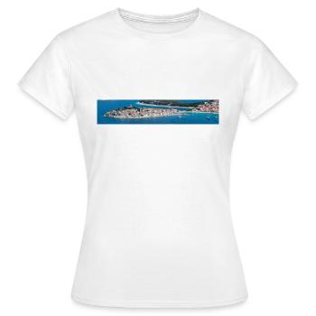 Vue panoramique Primošten dans l’état de Šibenik - T-shirt Femme - blanc - Devant - AI Model Female 172 dark (172cm)