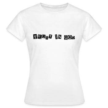 Confiance en Dieu - T-shirt Femme - blanc - Devant - AI Model Female 172 dark (172cm)