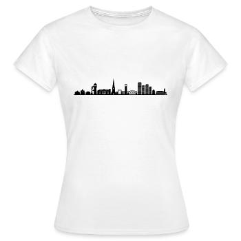 Skyline - Mülheim Ruhr - Frauen T-Shirt - Weiß - Vorne - AI Model Female 172 dark (172cm)