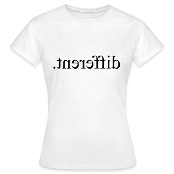 Sois différent - T-shirt Femme - blanc - Devant - AI Model Female 172 dark (172cm)