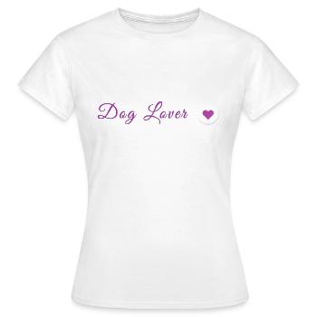 Amoureux des chiens - T-shirt Femme - blanc - Devant - AI Model Female 172 dark (172cm)