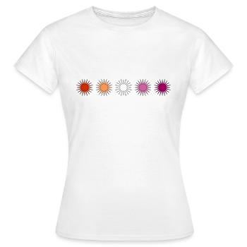 Subtle Lesbian Pride - Women's T-Shirt - white - Front - AI Model Female 172 dark (172cm)