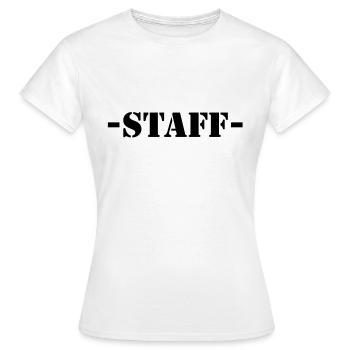 staff - T-shirt Femme - blanc - Devant - AI Model Female 172 dark (172cm)