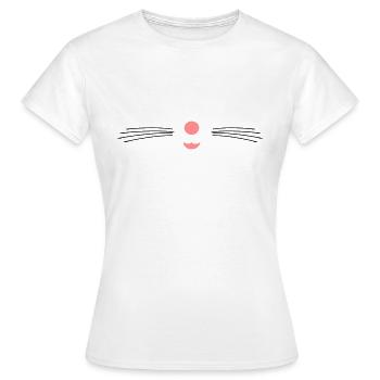 Mouse nose - Women's T-Shirt - white - Front - AI Model Female 172 dark (172cm)