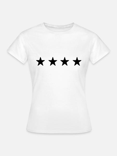 Sterne - Frauen T-Shirt - Weiß