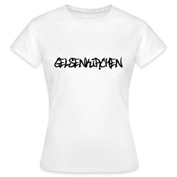 Gelsenkirchen Graffiti - T-shirt Femme - blanc - Devant - AI Model Female 172 dark (172cm)