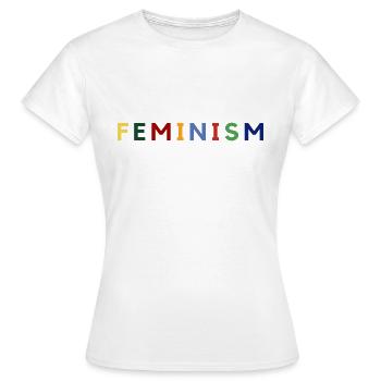 Feminism - T-shirt Femme - blanc - Devant - AI Model Female 172 dark (172cm)