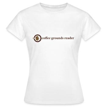 Lire le marc de café, c’est cool - T-shirt Femme - blanc - Devant - AI Model Female 172 dark (172cm)