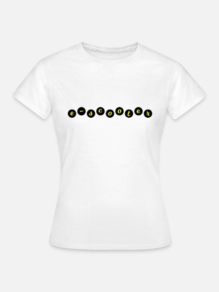 E-Scooter Roller Scooter - Frauen T-Shirt - Weiß